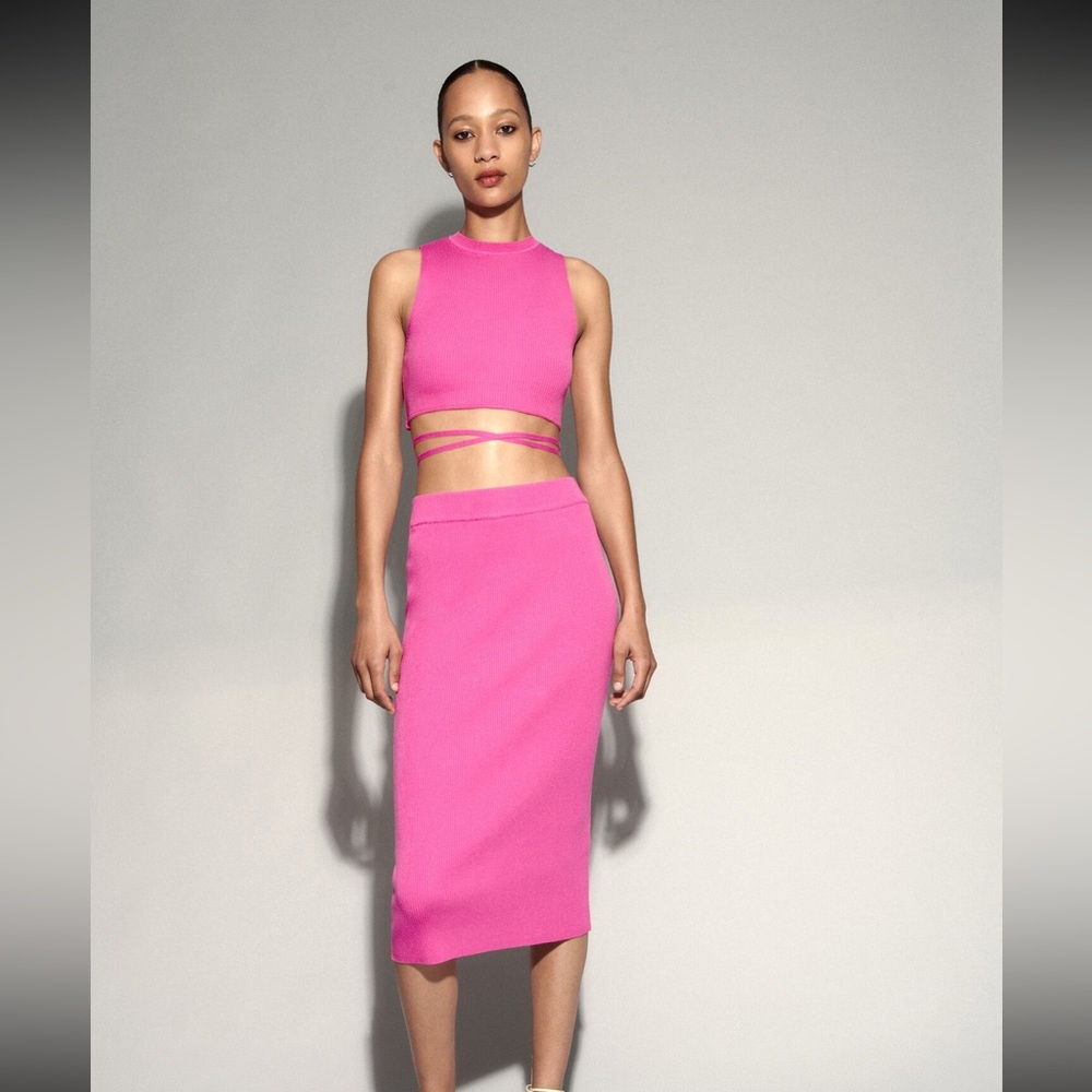 NEW ZARA Pink Two Piece